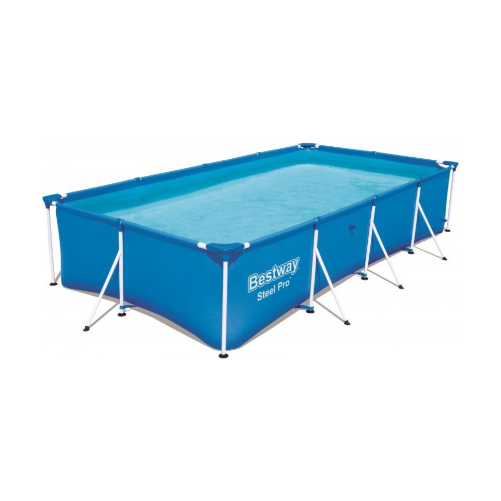 Bestway Steel Pro Power Pro Rectangular Frame Pool 4.00M X 2.11M X 81Cm