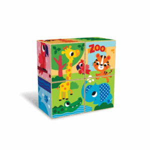Wood Puzzle Block Colorful Zoo