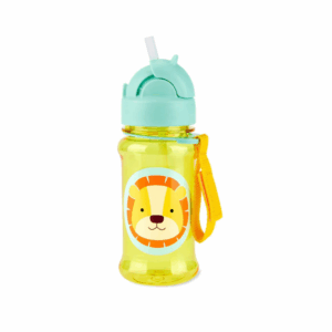 Zoo Tritan Straw Bottle - Lion