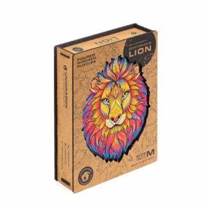 192 Piece Wooden Jigsaw Puzzle Mysterious Lion Medium