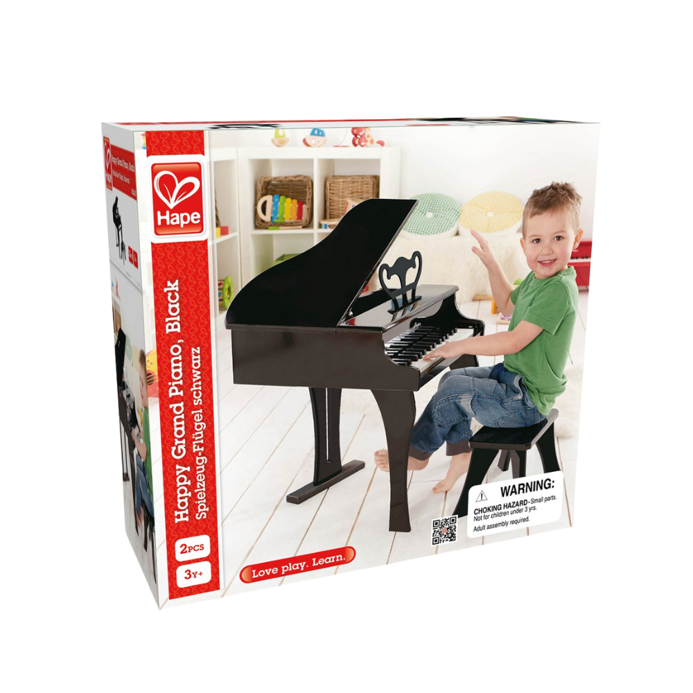 30-Key Happy Wooden Grand Musical Piano Black
