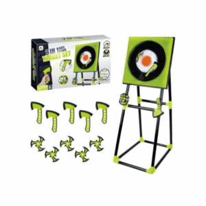 Aj Sports Target Set With 5 Axe,5 Spiral Darts 3 - 21 Inch