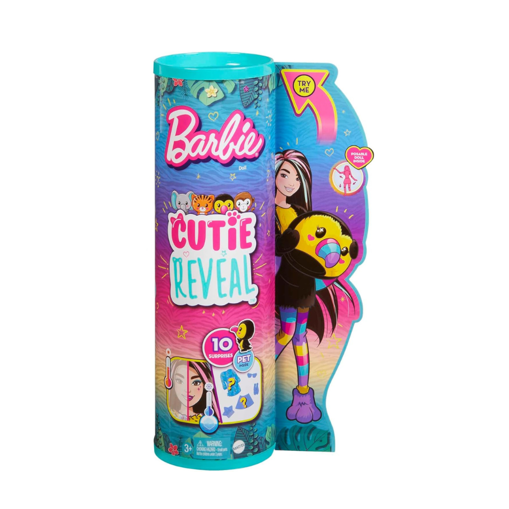 Barbie Cutie Reveal Jungle Series Toucan Doll
