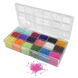 Set Of Transparent Beads 18 Colors