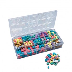 Box Of Wooden Beads Colors