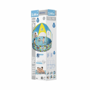 Bestway Steel Pro Uv Careful Above Ground Pool For Kids 244X51 Cm