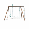 Station Wood Swing & Slide Set
