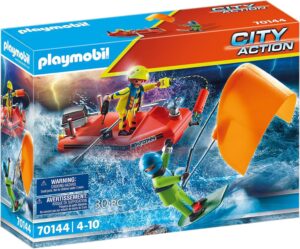 City Action Kitesurfer Rescue With Speedboat Toyset