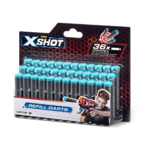 Excel 36 Pack Darts Refill Kids Outdoor Target Grey/Blue