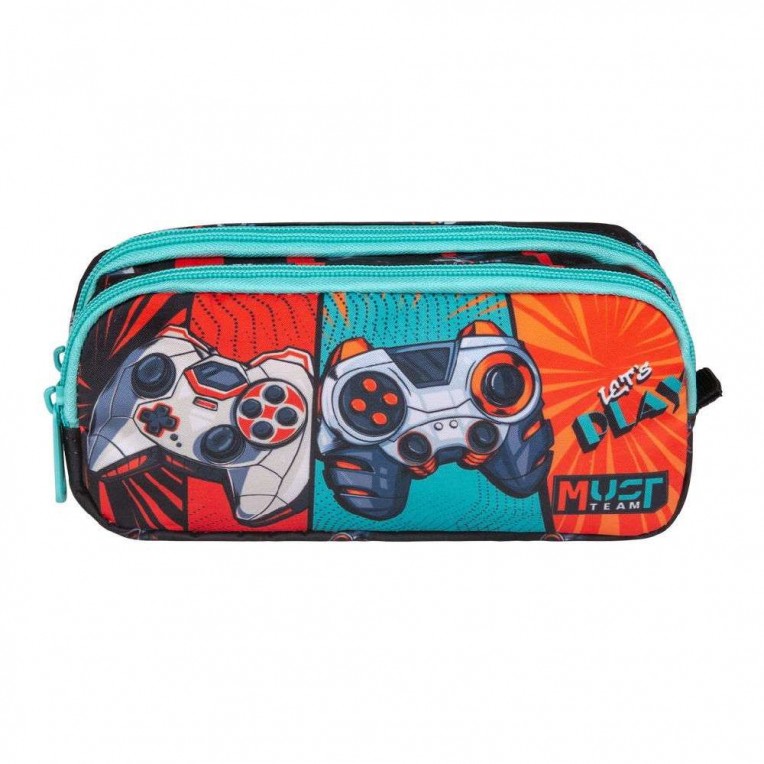 Pencil Case 2 Zippers Lets Play