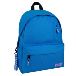 Backpack Monochrome Classic Light Blue With Pink
