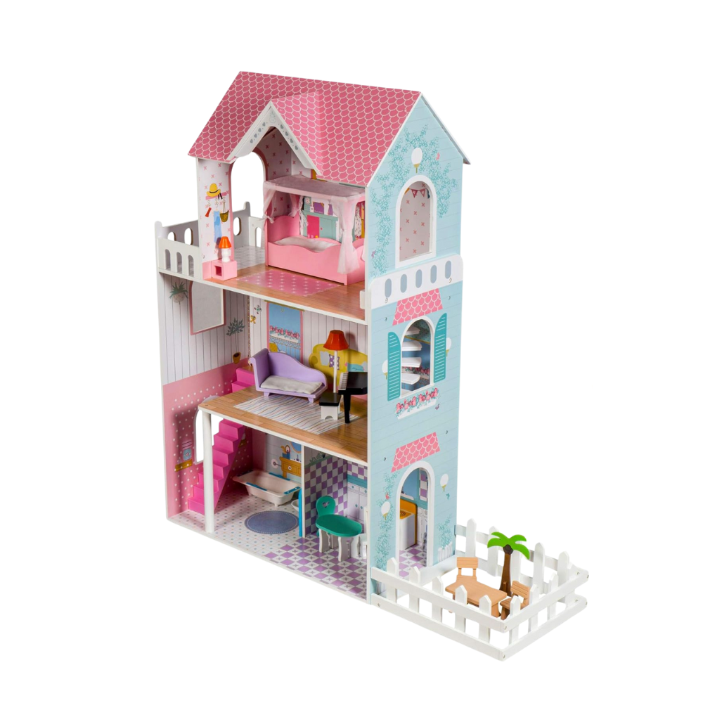 Wooden Xxl Doll'S House With Led Lights