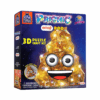 Emoji Poo Prismic 3D Puzzle Craft Kit - Diy Light Up