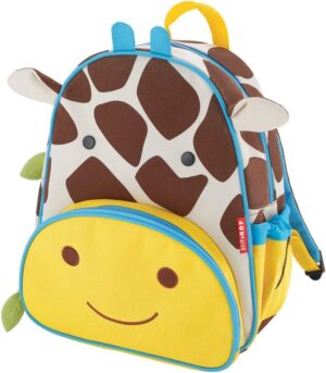 Giraffa Blue Backpack With Yellow