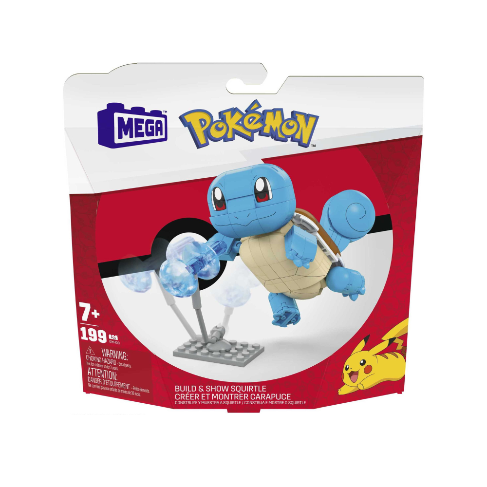 Building Toys Set Build & Show Squirtle With 199 Pieces