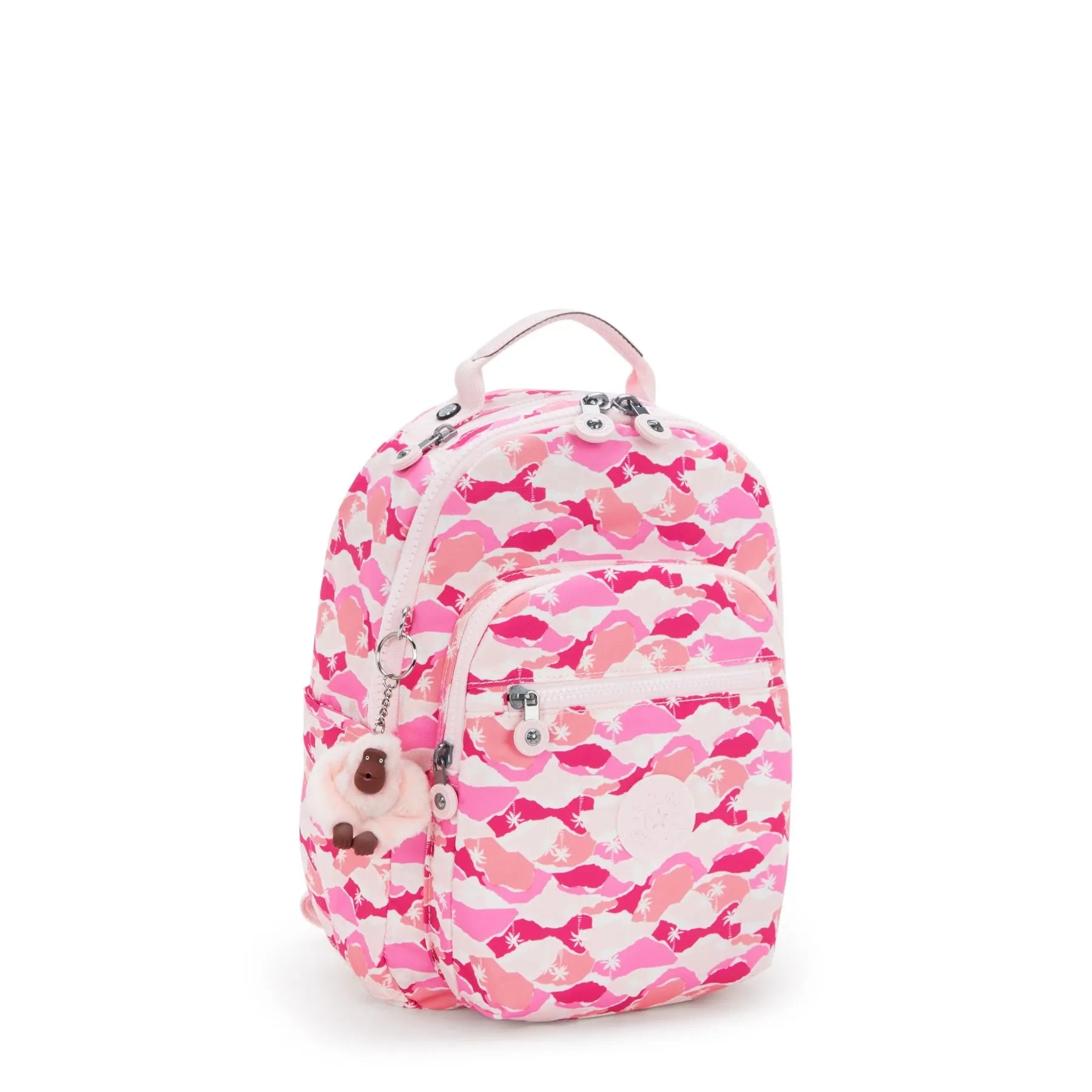Seoul Backpack Large Pink Palm
