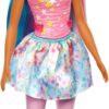 Barbie Dreamtopia Unicorn Fashion Doll With Blue & Purple Hair Wesring Removable Skirt - Image 2