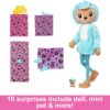 Barbie Cutie Reveal Doll & Accessories With Animal Costume & 10 Surprises Including Color Change, Teddy Bear - Image 4