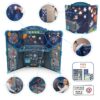 Space Center - Cardboard Playset - Learn & Play W/The Solar System Universe, Spaceship 15 Different Activities - Image 2