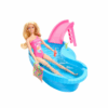 Barbie Doll And Pool Playset, Blonde With Pool, Slide, Towel And Drink Accessories - Image 2