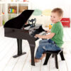 30-Key Happy Wooden Grand Musical Piano Black - Image 3