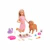 Barbie Newborn Pups Blonde Doll And Playset - Image 3